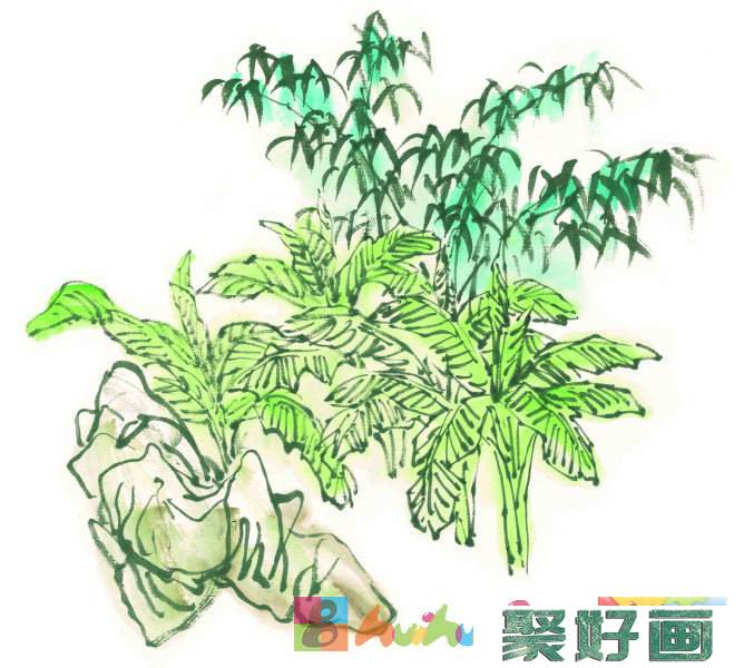 古树<a href=../zhonglei/zhongguohua/xieyi/ target=_blank class=infotextkey>水墨画</a>图片