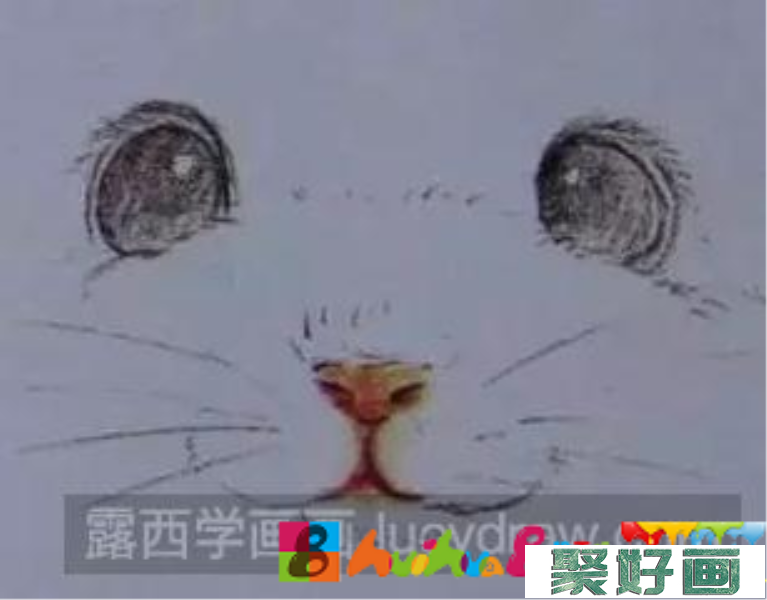 彩铅画龙猫