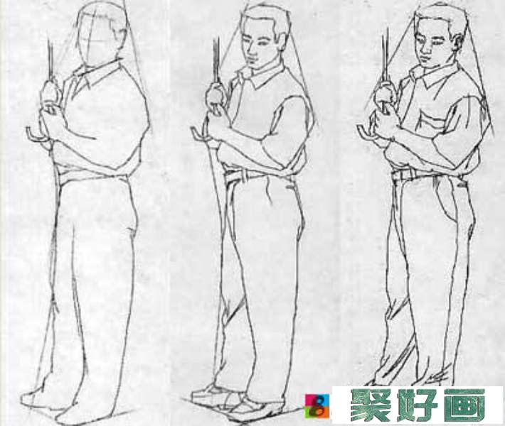 <a href=../zhonglei/sumiaohua/suxie/ target=_blank class=infotextkey>速写</a>中全身人物该怎么画？速写中全身人物的绘画步骤