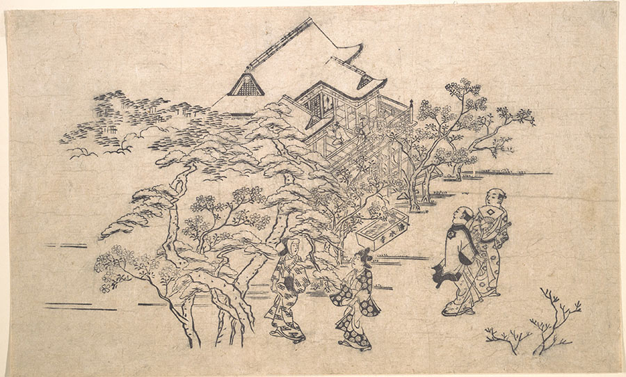 菱川师宣 浮世绘作品高清大图欣赏 14