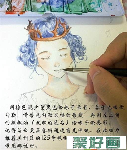 简单唯美的水彩画