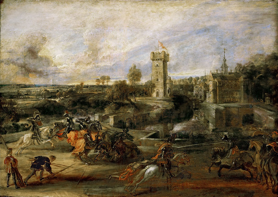 鲁本斯油画作品: 古代欧洲战争油画