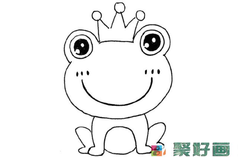 卡通青蛙王子简笔画