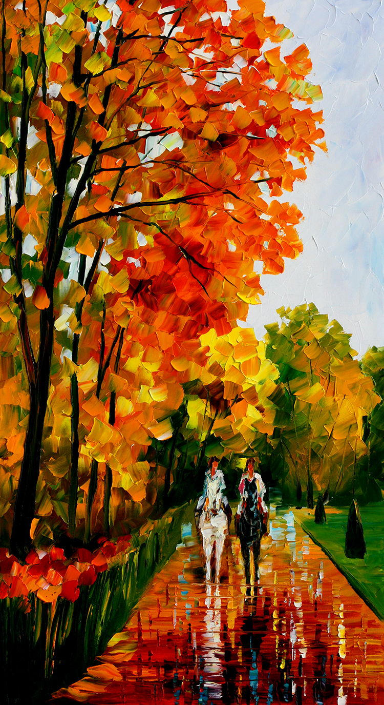  阿夫列莫夫作品:  骑马的情侣  阿夫列莫夫作品高清版,阿夫列莫夫代表作图