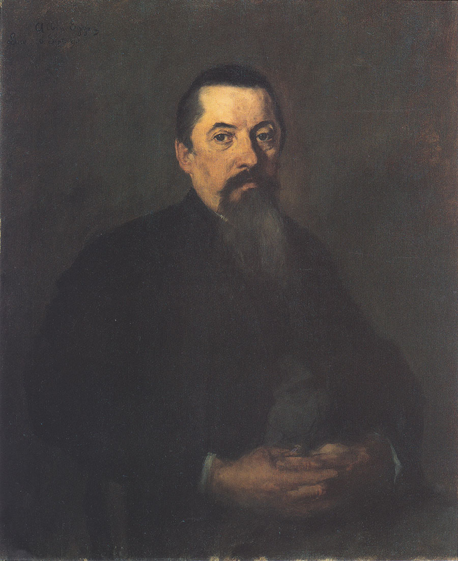 阿尔宾·艾格·利恩茨  艺术家父亲的肖像