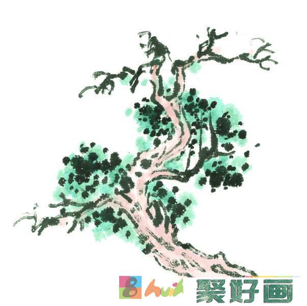 古树<a href=../zhonglei/zhongguohua/xieyi/ target=_blank class=infotextkey>水墨画</a>图片