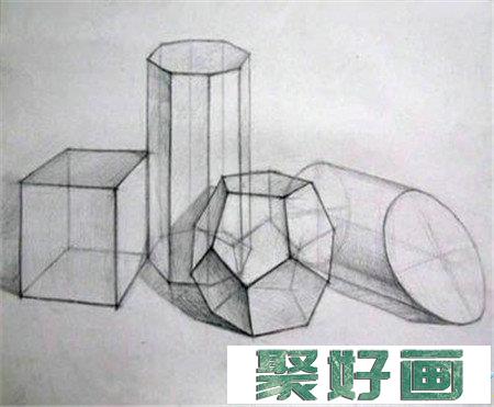 结构素描：几何体结构素描的画法