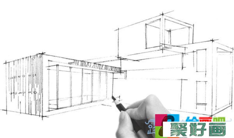 现代建筑速写步骤教程