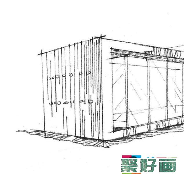 现代建筑速写步骤教程