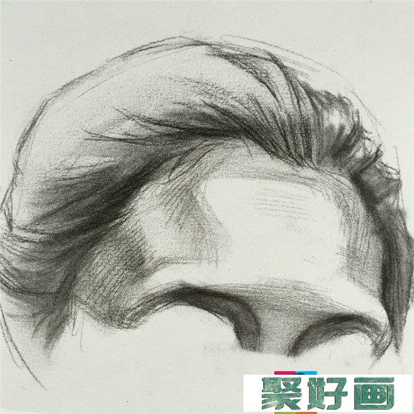 素描入门：头像素描额头的比例关系精讲教程