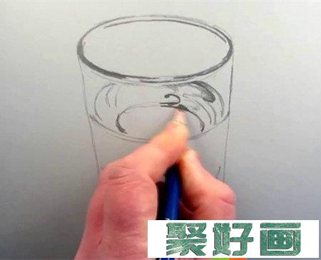 素描玻璃杯的画法步骤