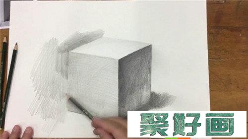 几何体素描入门教程：素描正方体