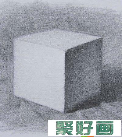 素描石膏像正方体怎么画?素描石膏像正方体的绘画步骤