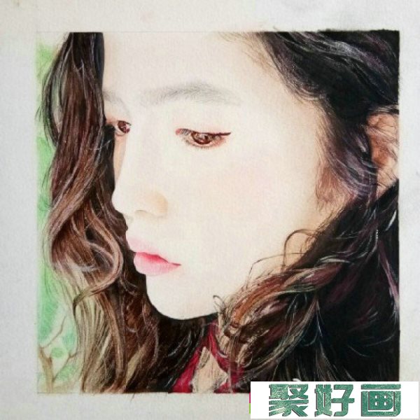 日本名模山田直美彩铅手绘画教程图片 山田直美彩铅画画法 彩铅怎么画_www.youyix.com