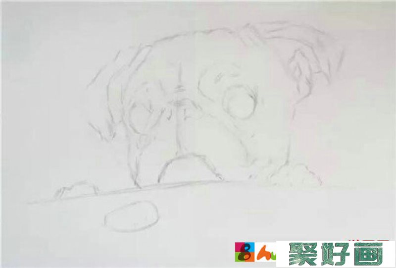沙皮狗彩铅画手绘教程图片步骤 沙皮狗怎么画 沙皮狗的画法_www.youyix.com