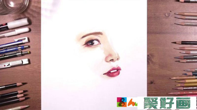【视频】韩国女明星Solar写实彩铅画手绘视频教程画法图片_www.youyix.com