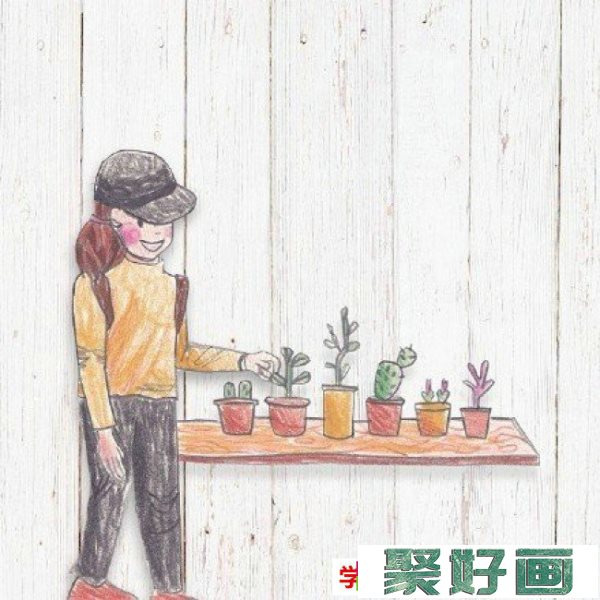 很简单但是感觉很好的彩铅绘画作品 清新治愈风格_www.youyix.com