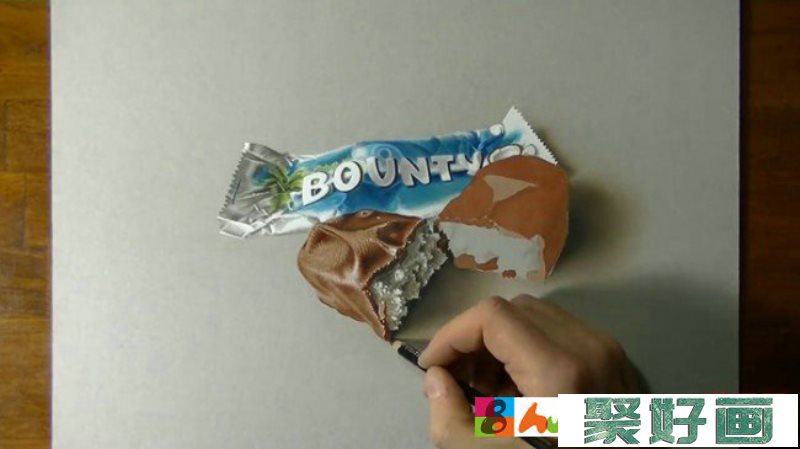 【视频】超写实巧克力棒彩铅画视频教程 士力架的画法图片_www.youyix.com