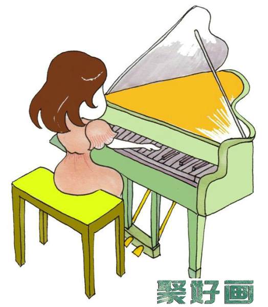卡通钢琴家