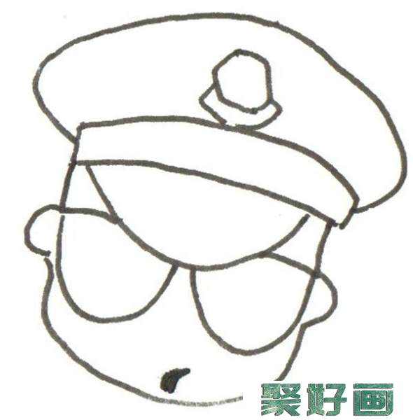 卡通警察脸