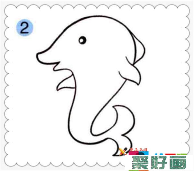 儿童学画画_《海豚的画法》
