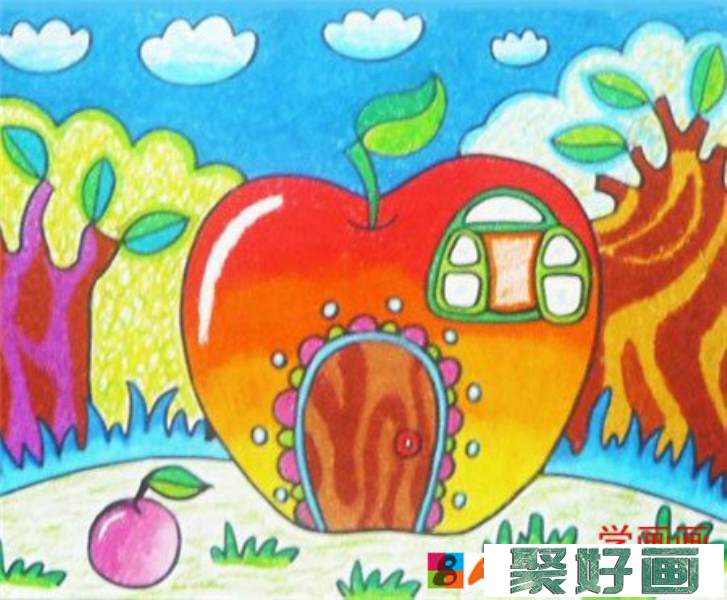 春节儿童画：春节的气息