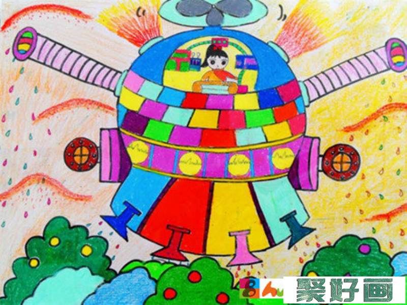 儿童科幻画：太空之旅
