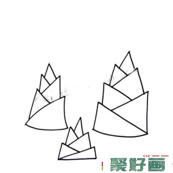 儿童<a href=../zhonglei/shuicaihua/ target=_blank class=infotextkey>水彩画</a>竹笋的画法步骤