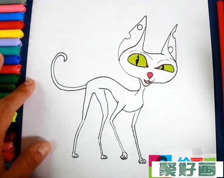 儿童画教程狐狸画法