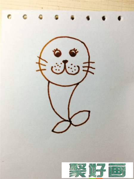 小海豹儿童画教程