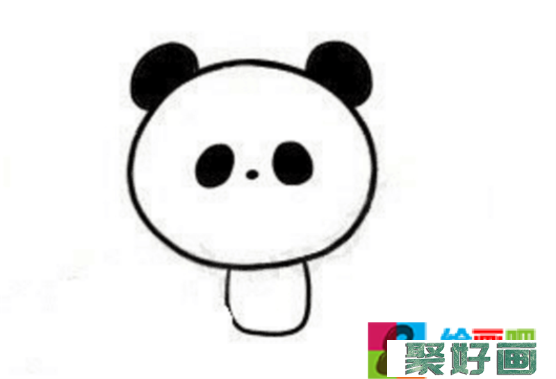 大熊猫怎么画?大熊猫儿童画教程