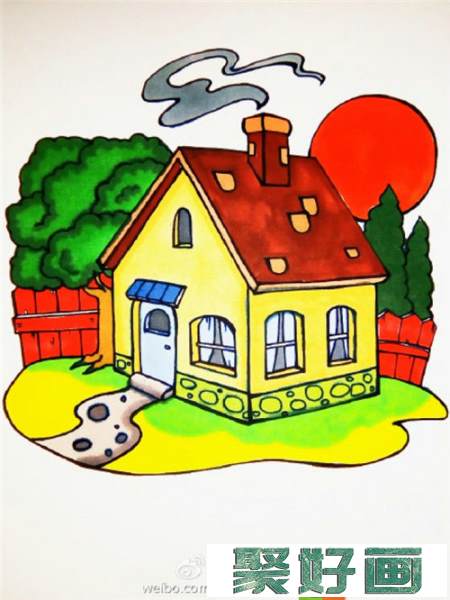 儿童画房子怎么画