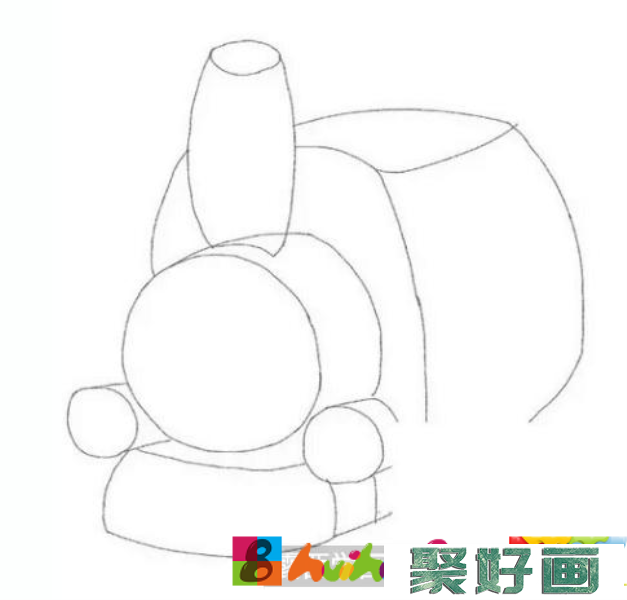 小火车儿童画