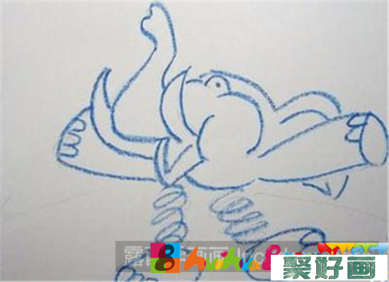 如何画跳舞的小象