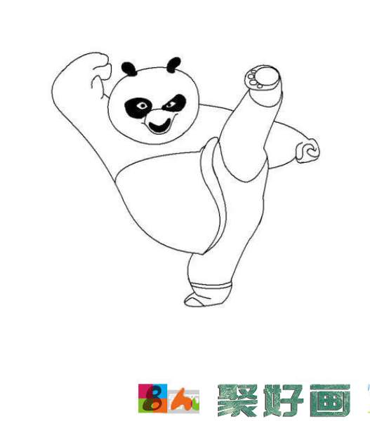 怎么绘制功夫熊猫