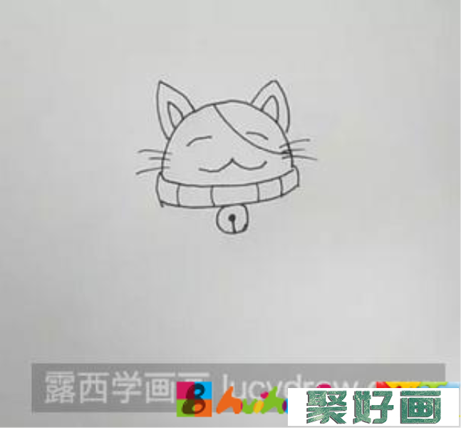 招财猫儿童画