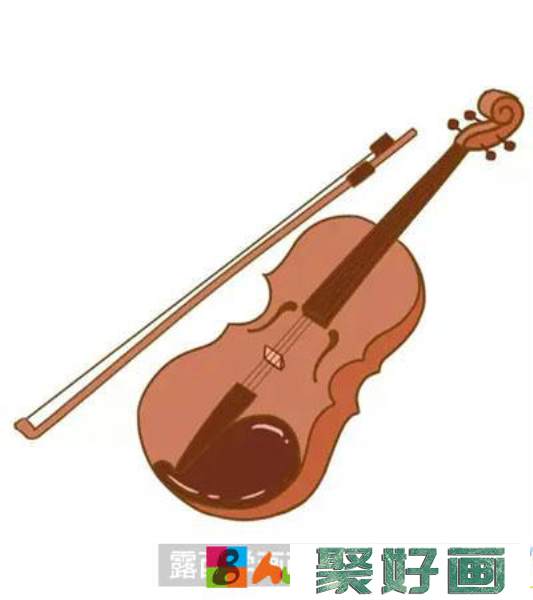 儿童画教程：怎么绘制小提琴