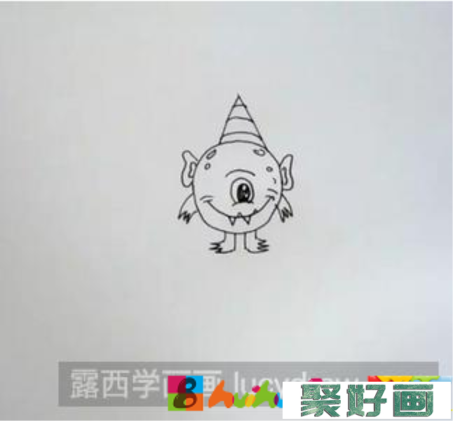 小怪兽儿童画