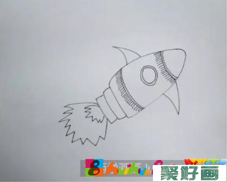 火箭儿童画