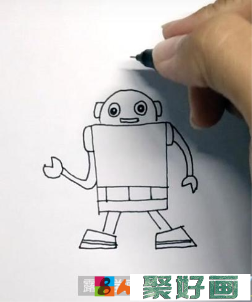机器人儿童画