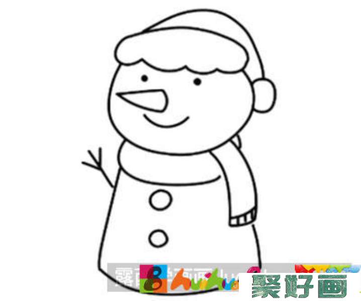 儿童画教程：怎么绘制雪人