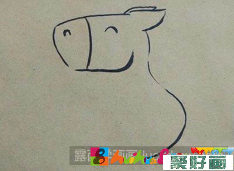 儿童画教程：教你画一匹小马