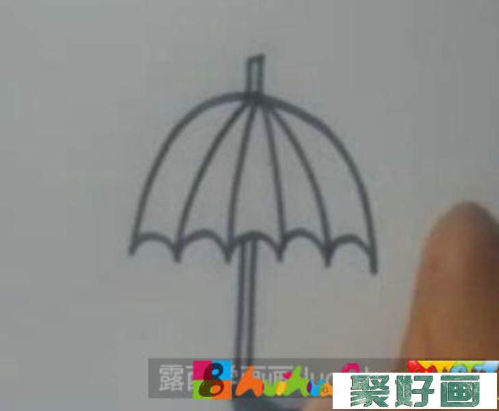 儿童画教程：教你画雨伞