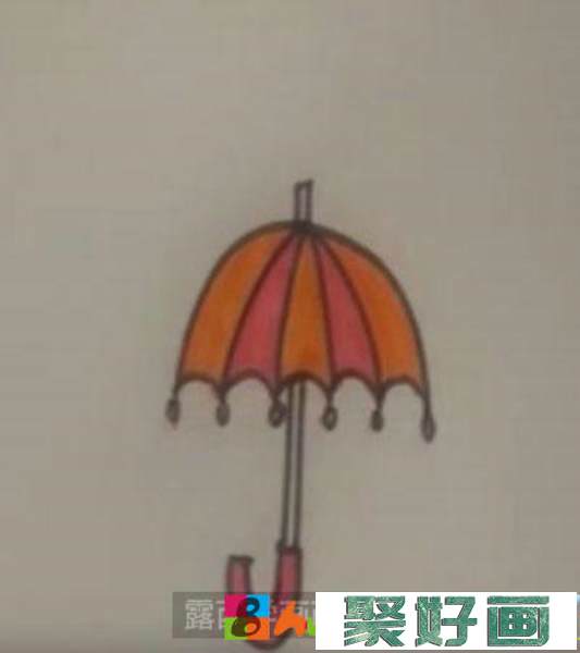 儿童画教程：教你画雨伞
