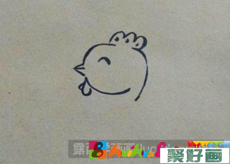 儿童画卡通小鸡怎么画