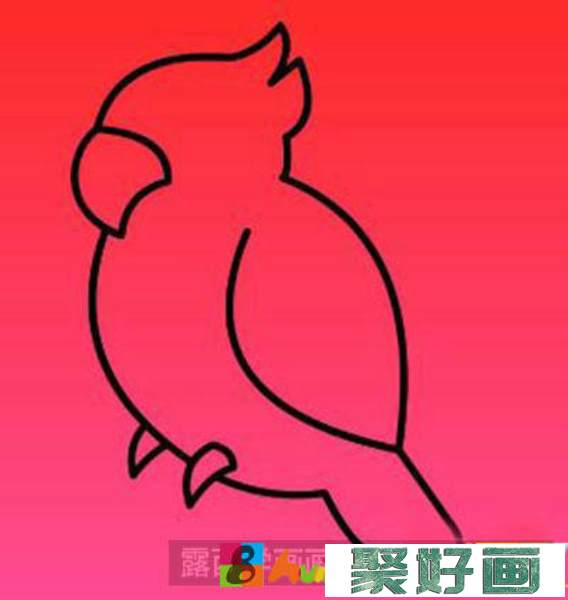 儿童画教程：怎么绘制鹦鹉
