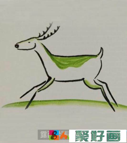 儿童画教程：教你画一头小鹿
