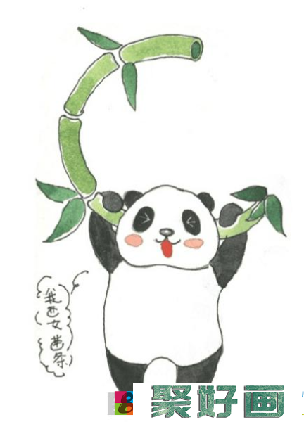 怎么画熊猫