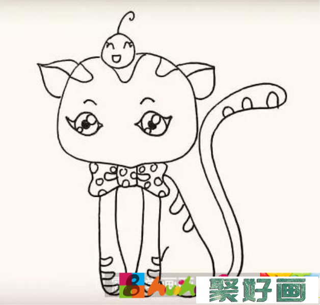 小猫儿童画