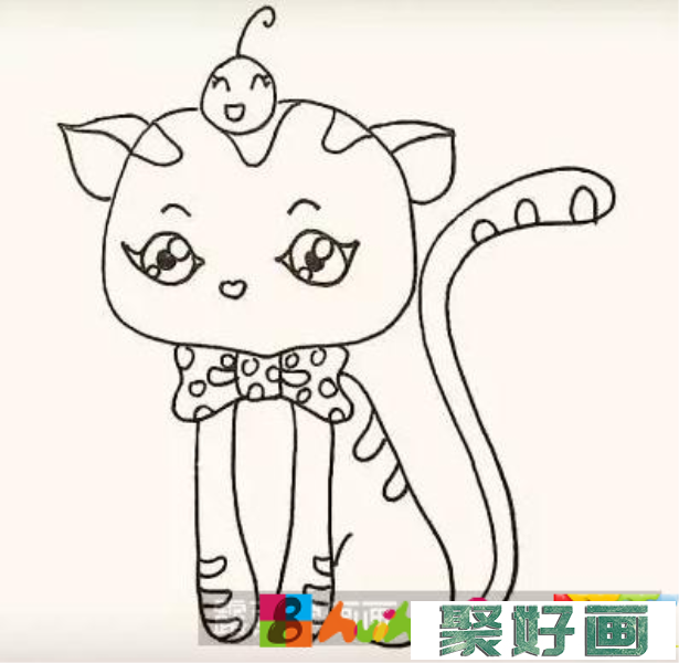 小猫儿童画